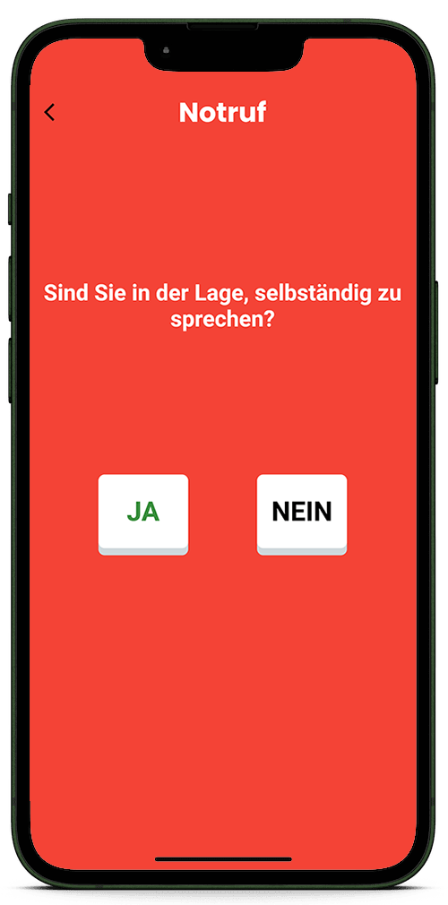 Lebenszeichen-App: Notruf 1